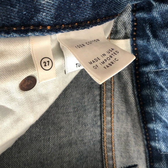 Grlfrnd Cindy’ denim short button fly hi-rise - Picture 9 of 10